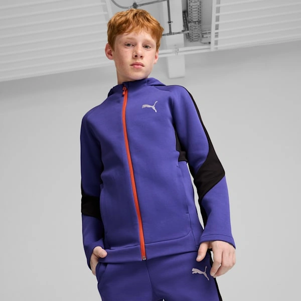 Hoodie EVOSTRIPE do pháiste mór | PUMA: Stíl agus compord, is bealach iontach chun a bheith úr!
